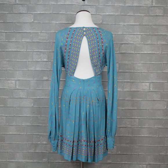 Free People Printed Long Sleeve Dress - Picture 5 of 12